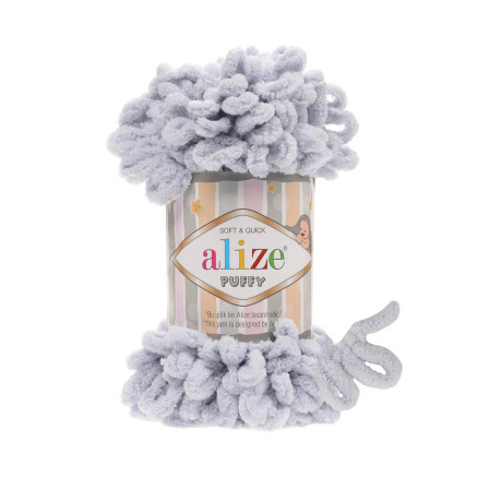 Yarn Alize Puffy light gray (416)