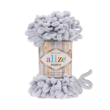 Yarn Alize Puffy light gray (416)