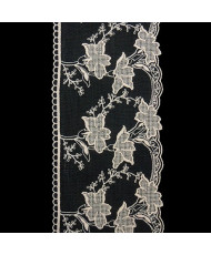 Lace non-elastic, powder, width 11 cm - 1 meter