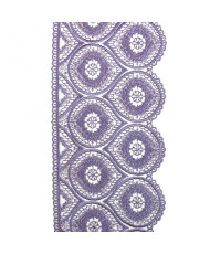 Lace non-elastic, lilac, width 11 cm - 1 meter