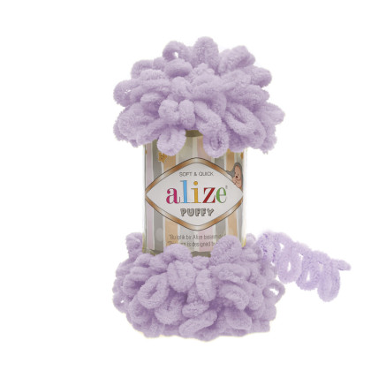 Yarn Alize Puffy light purple (27)