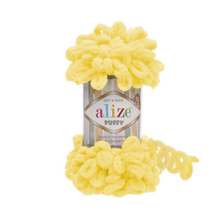 Yarn Alize Puffy yellow (216)