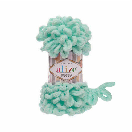 Yarn Alize Puffy light turquoise (19)