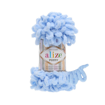 Yarn Alize Puffy soft blue (183)