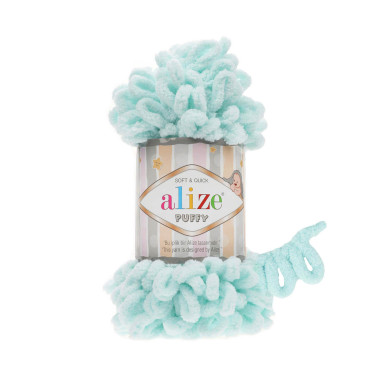 Пряжа Alize Puffy ментоловий (15)