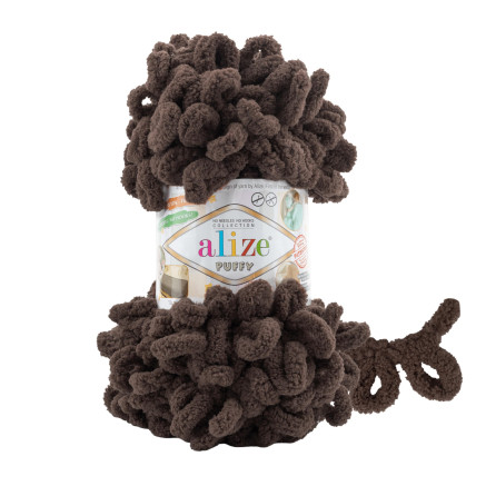 Yarn Alize Puffy dark chocolate (534)