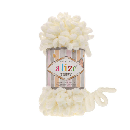Yarn Alize Puffy cream (62)