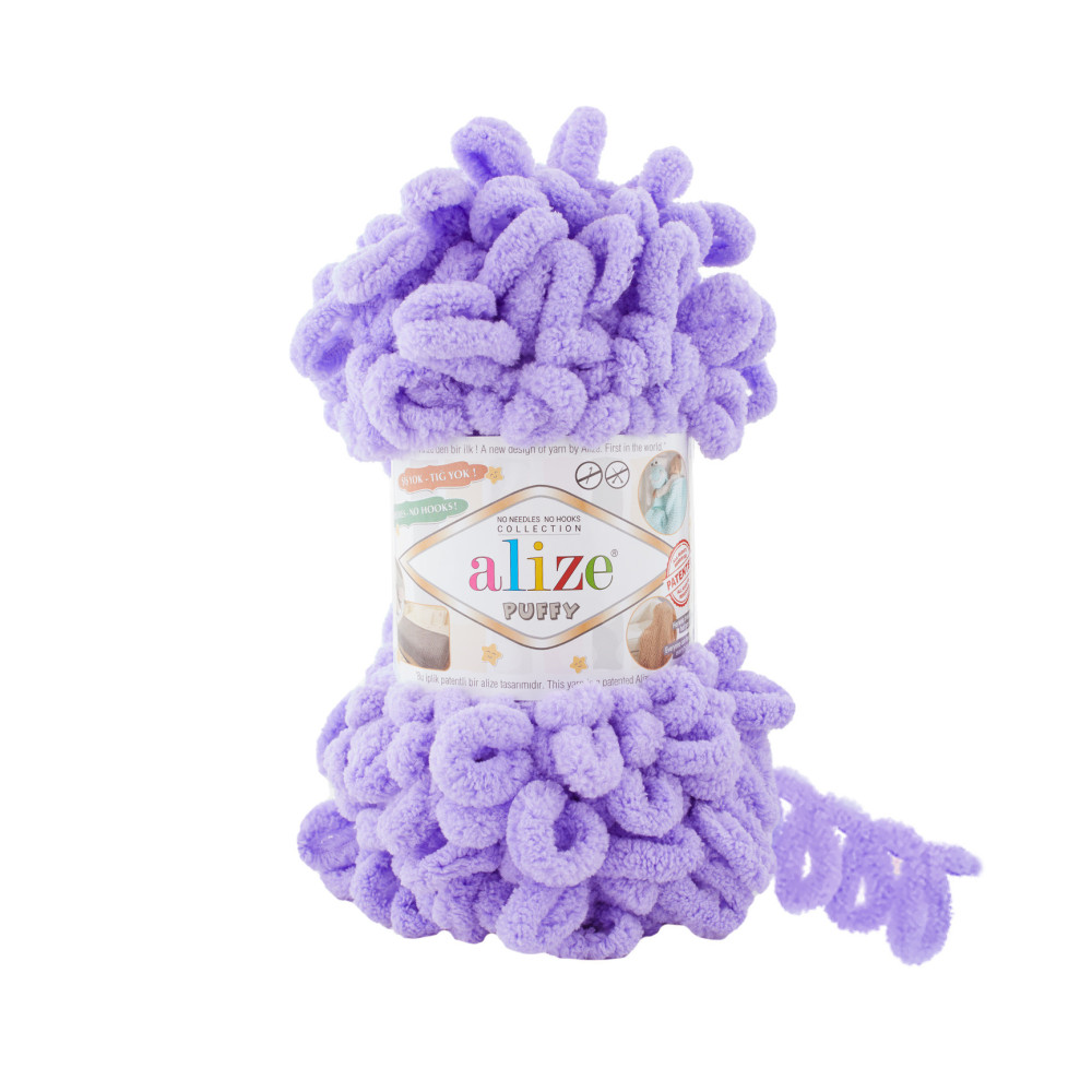 Yarn Alize Puffy violet (788) Yarn Alize Puffy violet (788)