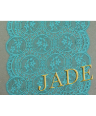 Elastic lace, menthol, width 16 cm (1153-14)