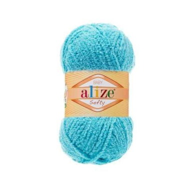 Пряжа Alize Softy бірюза (128)