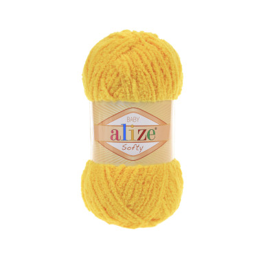 Пряжа Alize Softy жовтий (216)