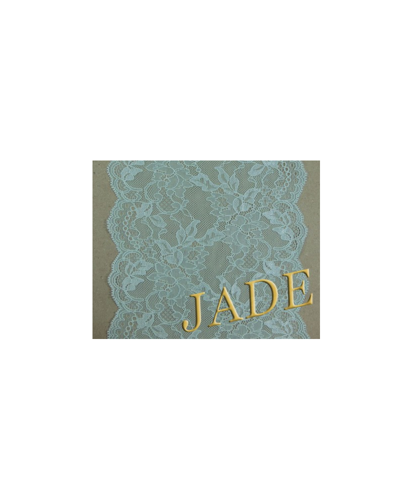 Elastic lace, mint, width 17 cm (1224-16)