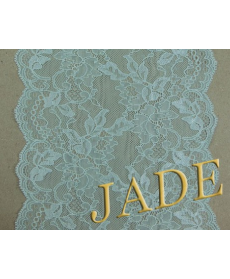 Elastic lace, mint, width 17 cm (1224-16)
