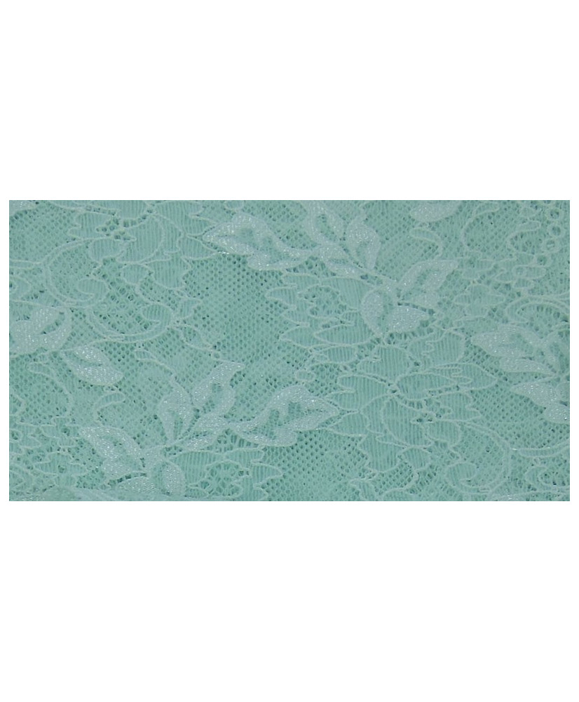Elastic lace, mint, width 17 cm (1224-16)