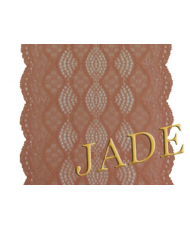 Elastic lace, pink powder, width 15 cm (1255-1617C)