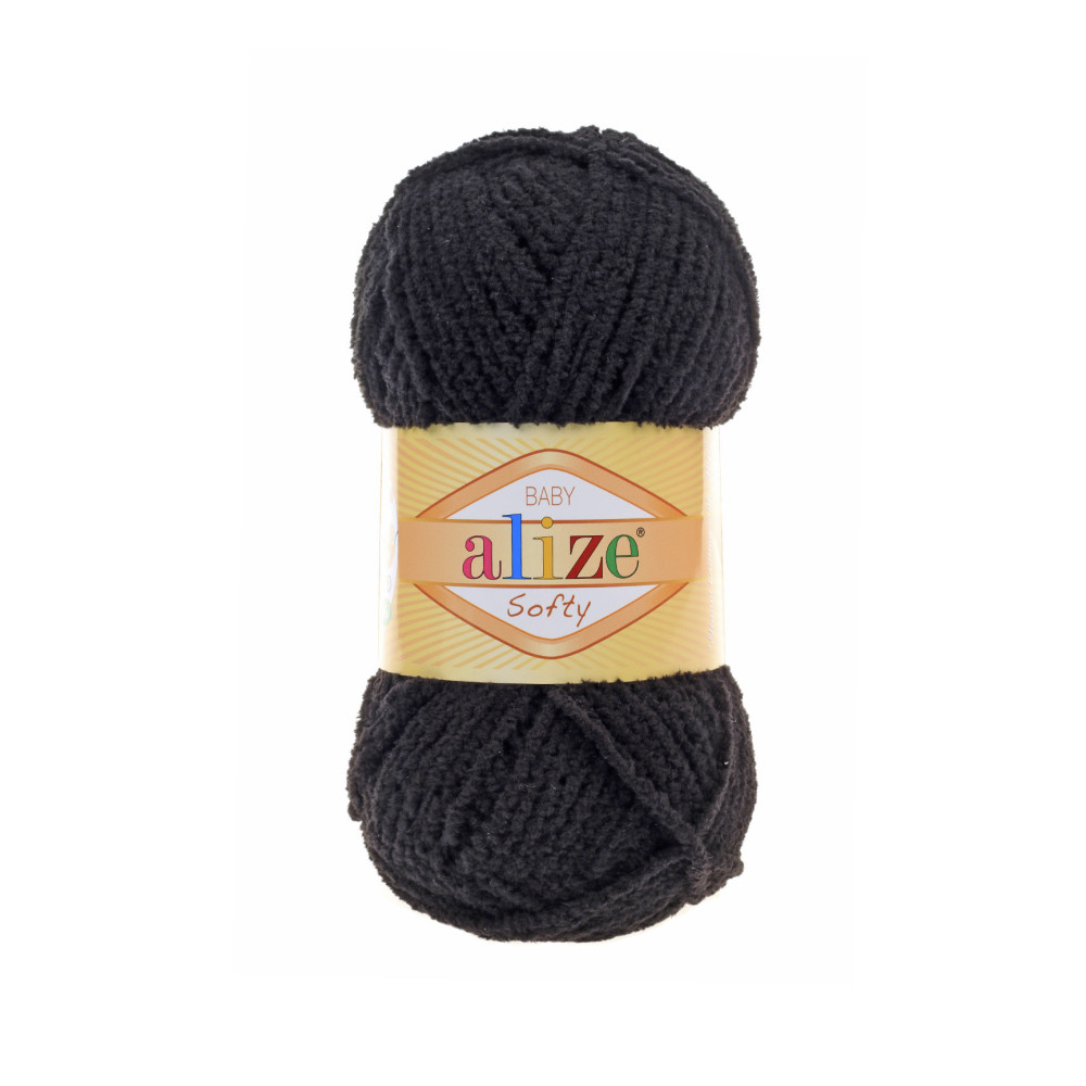 Пряжа Alize Softy чорний (60) Пряжа Alize Softy чорний (60)