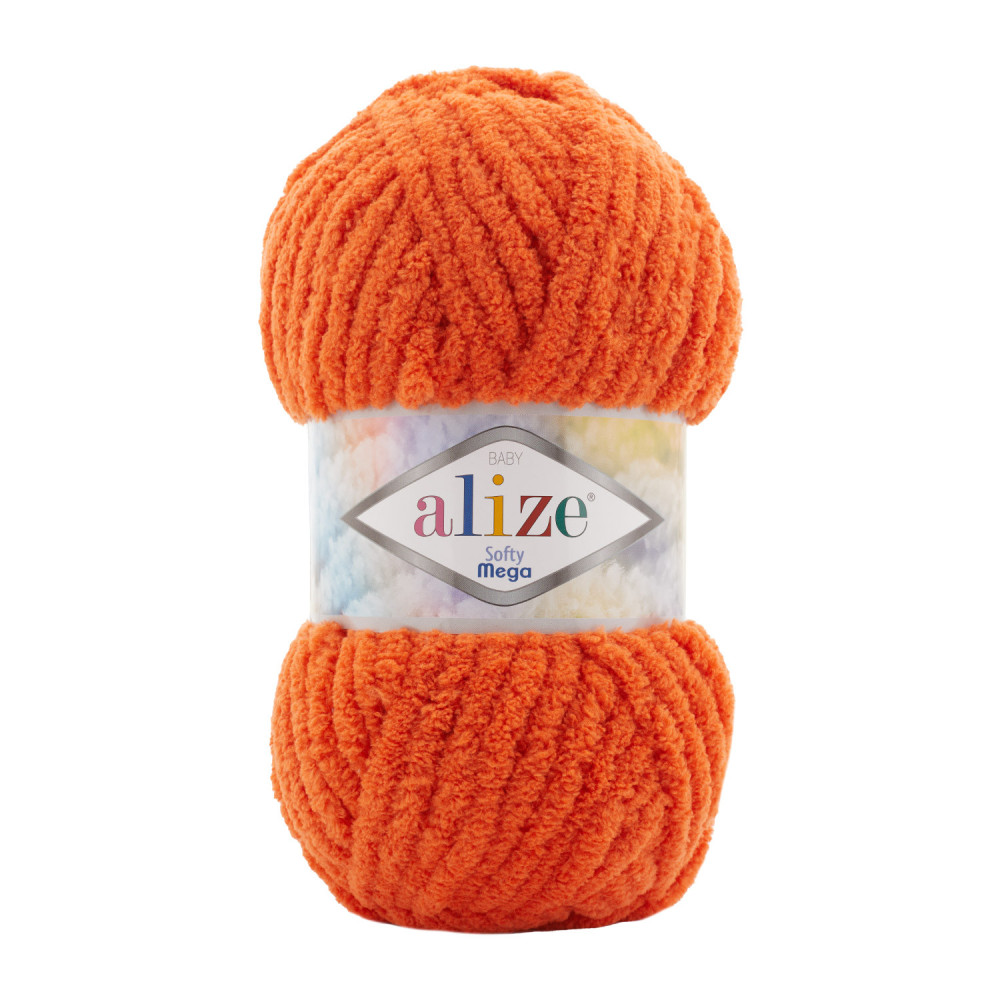 Yarn Alize Softy Mega bright orange (06) Yarn Alize Softy Mega bright orange (06)
