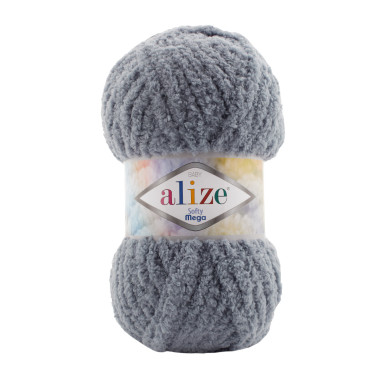 Пряжа Alize Softy Mega сірий (119)