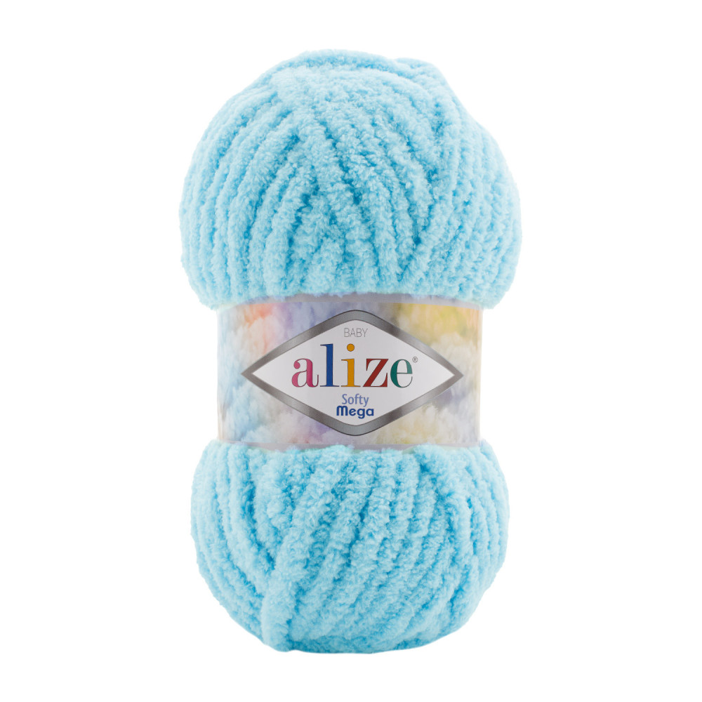 Yarn Alize Softy Mega turquoise (128) Yarn Alize Softy Mega turquoise (128)