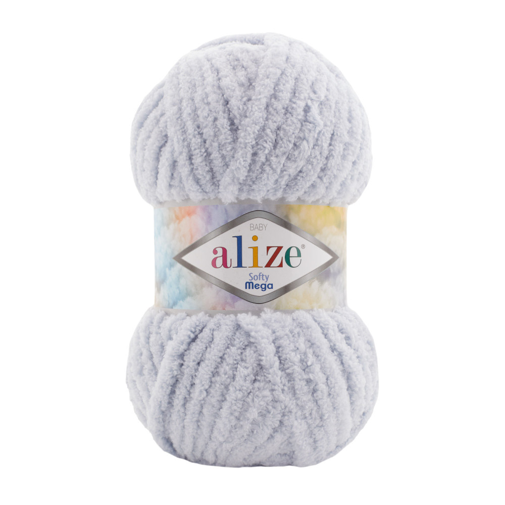Yarn Alize Softy Mega light gray (416) Yarn Alize Softy Mega light gray (416)