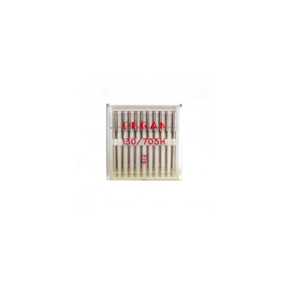Needles for sewing machines ORGAN 130/705H universal, No. 110, 10 pcs Needles for sewing machines ORGAN 130/705H universal, No. 110, 10 pcs