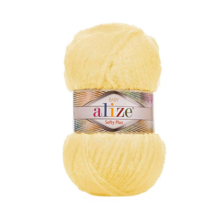 Пряжа Alize Softy Plus желтый (216)