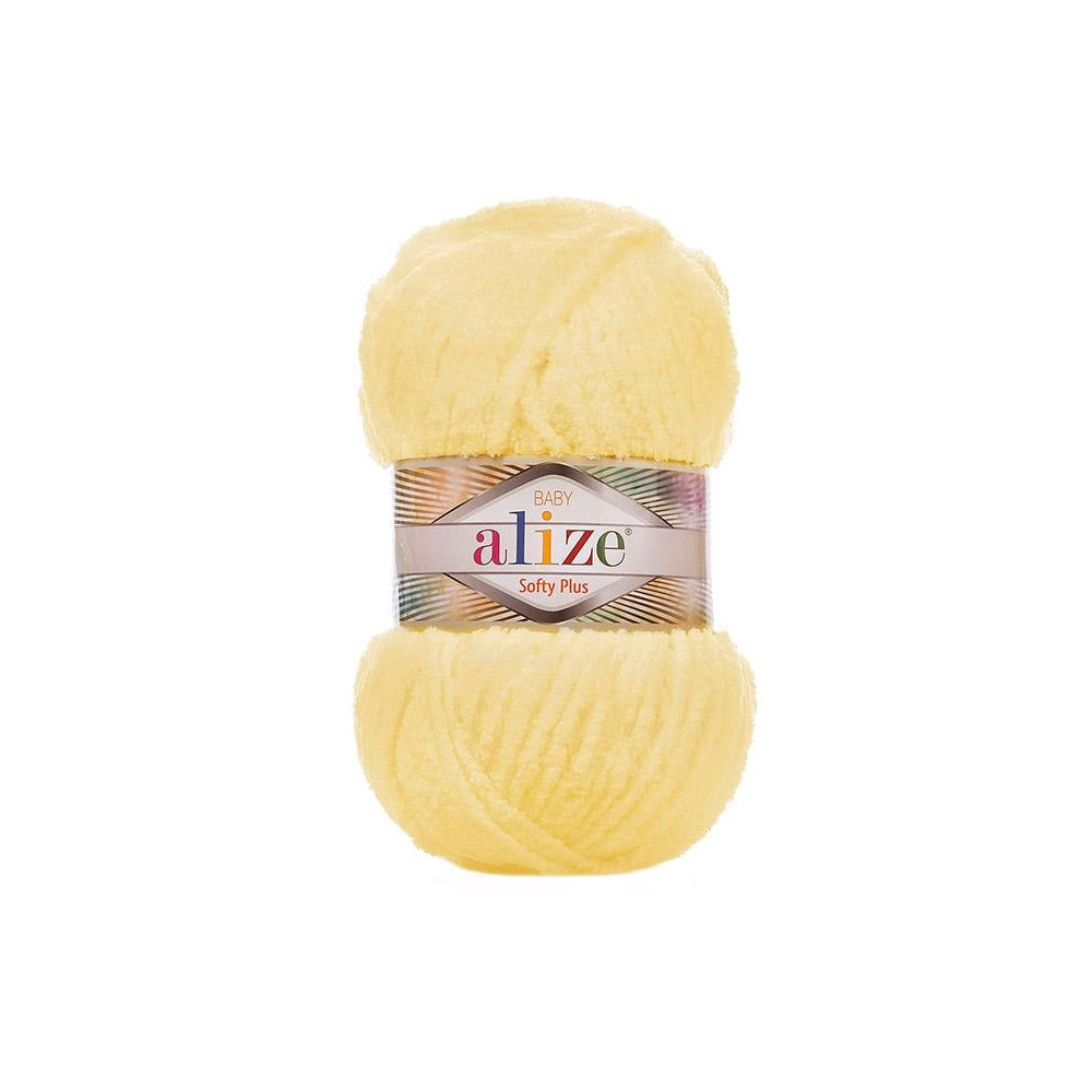 Пряжа Alize Softy Plus желтый (216) Пряжа Alize Softy Plus желтый (216)