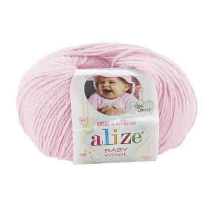 Пряжа Alize Baby Wool нежно-розовый (185)