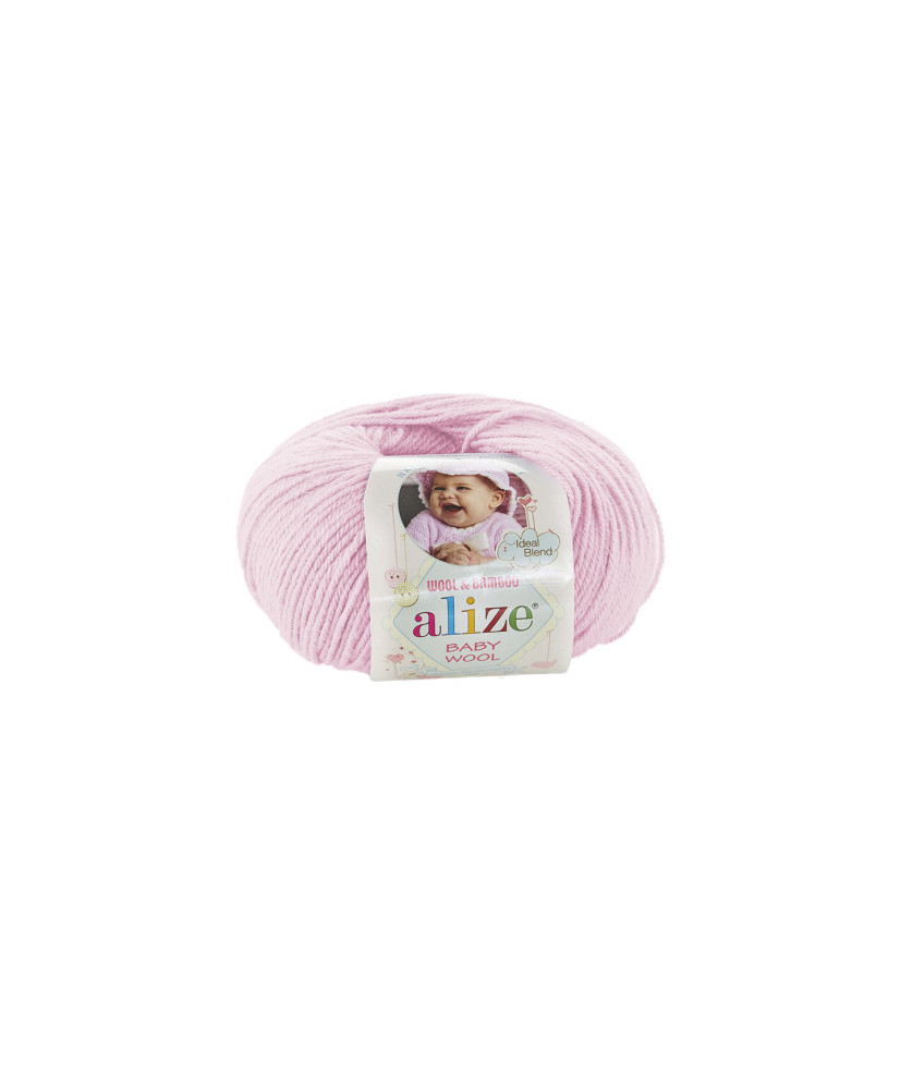 Yarn Alize Baby Wool soft pink (185) Yarn Alize Baby Wool soft pink (185)