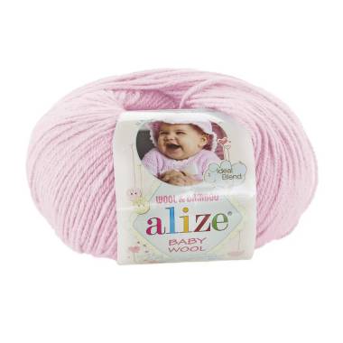 Yarn Alize Baby Wool soft pink (185)