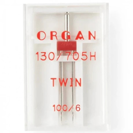 Sewing machine needle double TWIN ORGAN 130/705H, No. 100/6