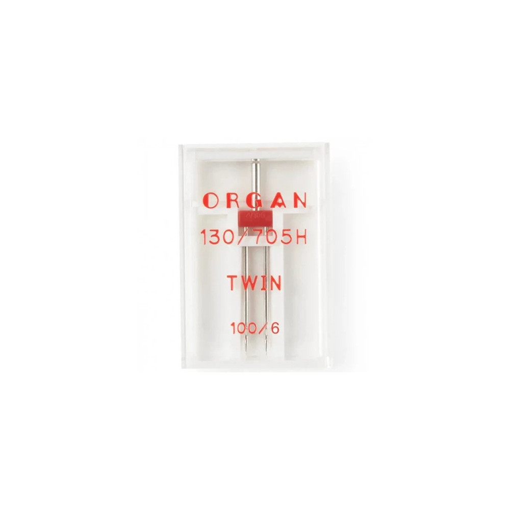 Sewing machine needle double TWIN ORGAN 130/705H, No. 100/6 Sewing machine needle double TWIN ORGAN 130/705H, No. 100/6