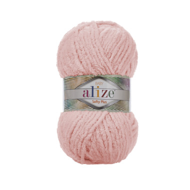 Пряжа Alize Softy Plus розовая пудра (340)