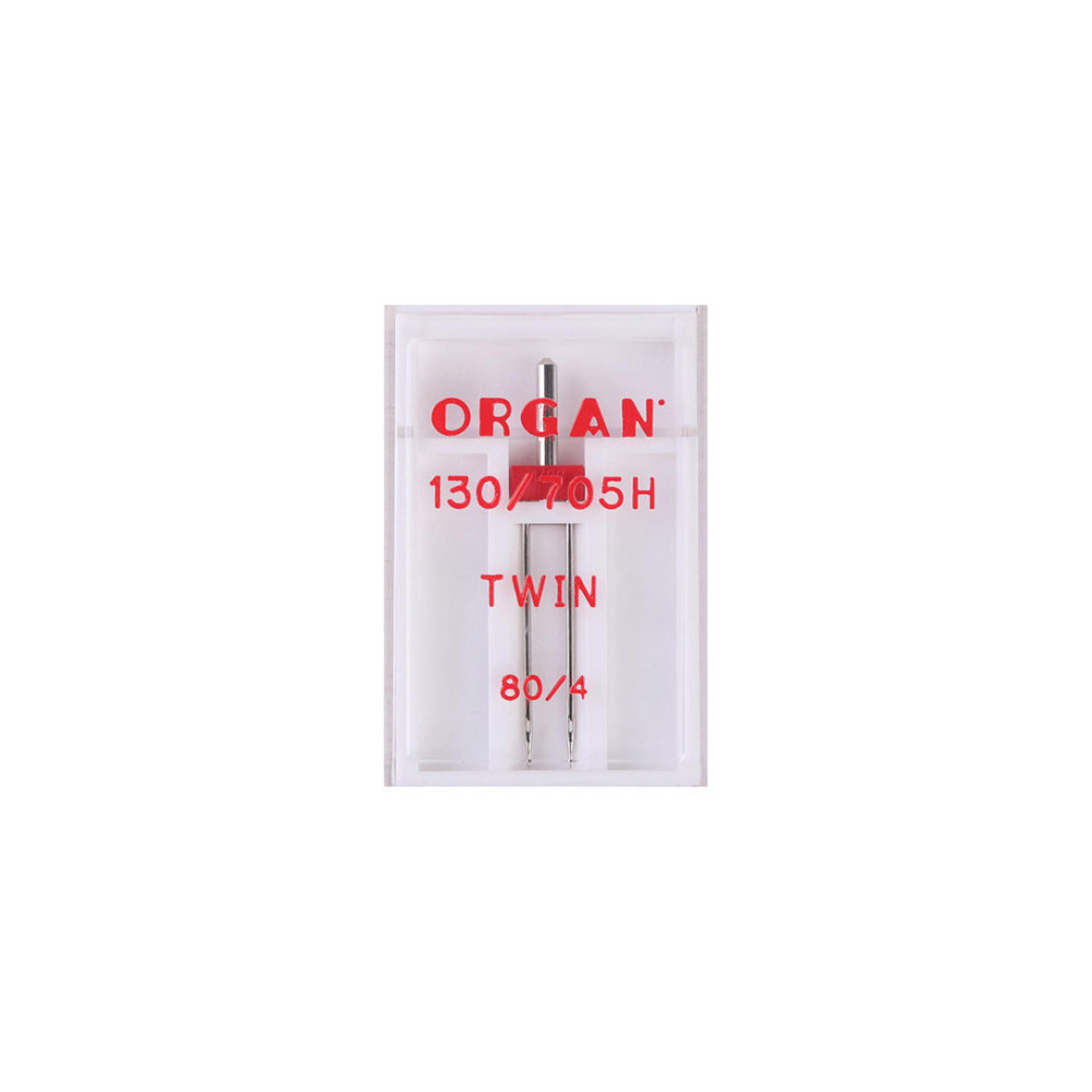 Double universal needle TWIN ORGAN 130/705H, No. 80/4 Double universal needle TWIN ORGAN 130/705H, No. 80/4