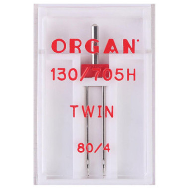 Double universal needle TWIN ORGAN 130/705H, No. 80/4