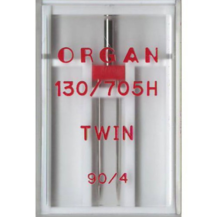Double universal needle TWIN ORGAN 130/705H, No. 90/4