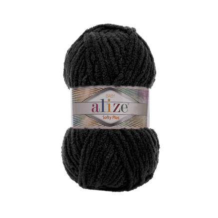 Yarn Alize Softy Plus black (60)