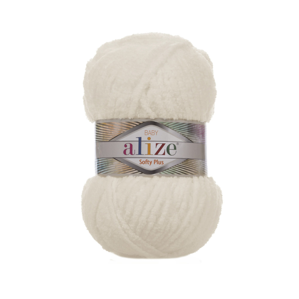 Пряжа Alize Softy Plus кремовий (62) Пряжа Alize Softy Plus кремовий (62)