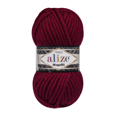 Пряжа Alize Superlana Megafil вишня (390)