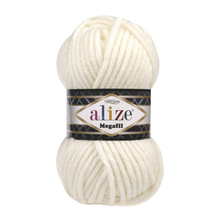 Yarn Alize Superlana Megafil cream (62)