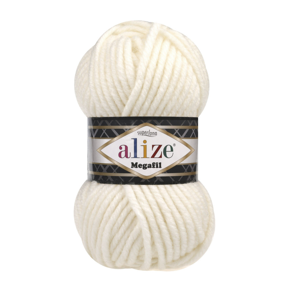 Yarn Alize Superlana Megafil cream (62)