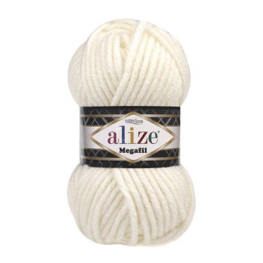 Yarn Alize Superlana Megafil cream (62)