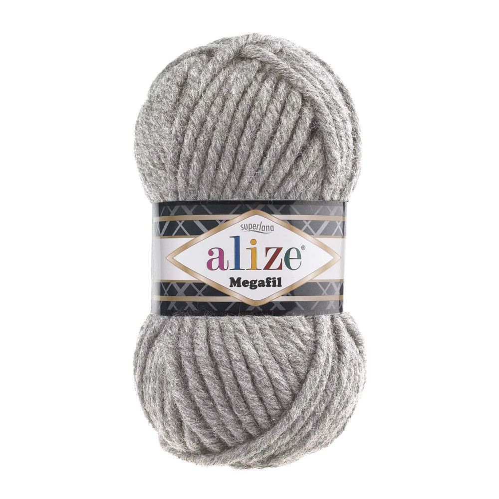 Yarn Alize Superlana Megafil gray (21) Yarn Alize Superlana Megafil gray (21)