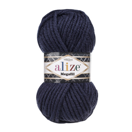 Yarn Alize Superlana Megafil dark blue (58)