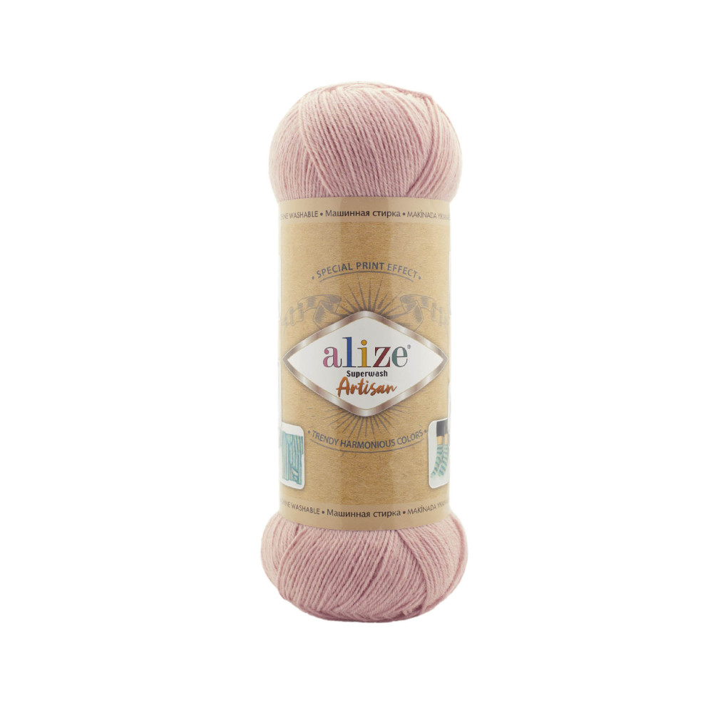 Пряжа Alize Superwash Artisan пудра (161) Пряжа Alize Superwash Artisan пудра (161)
