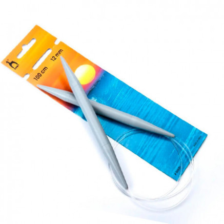 Circular plastic knitting needles Pony 12 mm, 100 cm (52681)