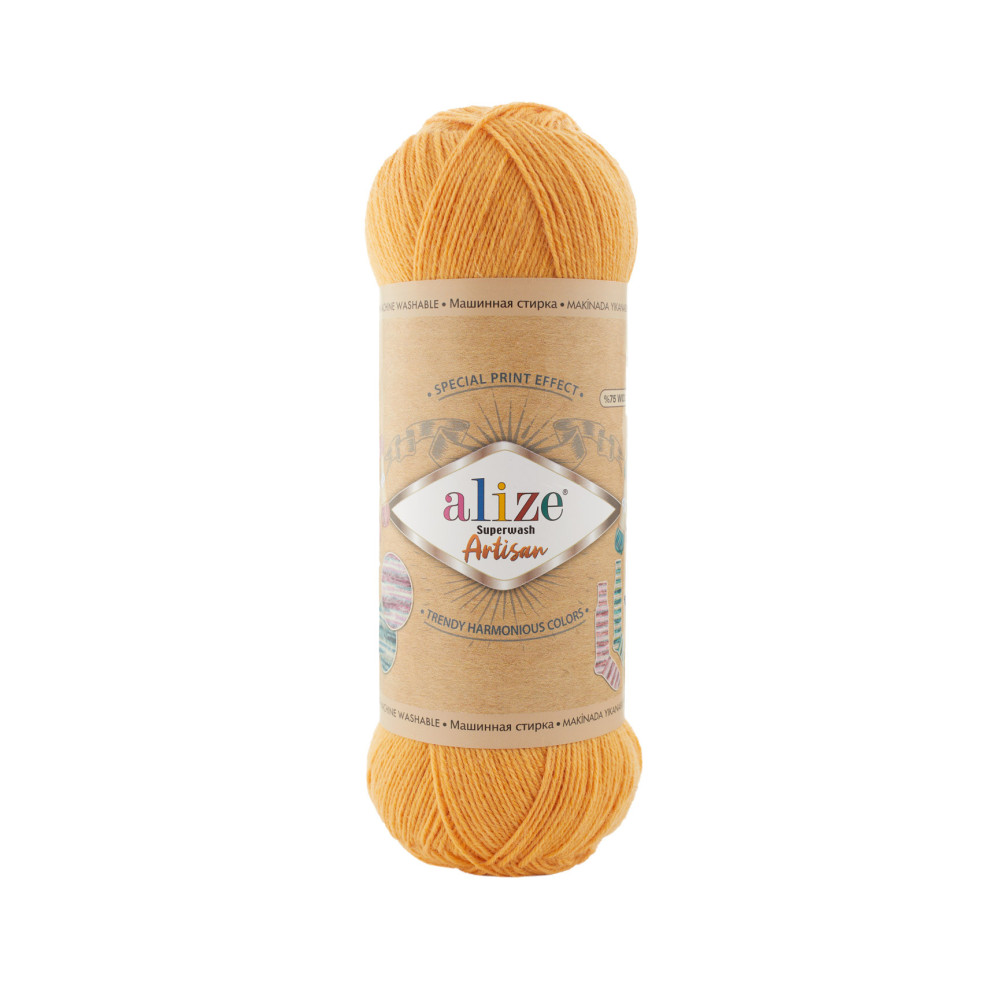 Пряжа Alize Superwash Artisan шафран (281) Пряжа Alize Superwash Artisan шафран (281)