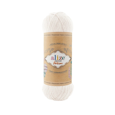 Yarn Alize Superwash Artisan white (55)