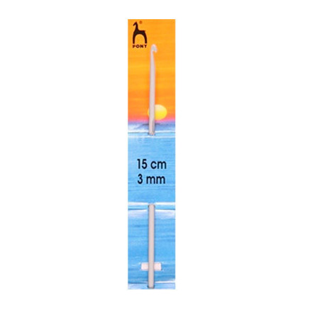 Crochet hook Pony 3 mm, 15 cm, plastic (45605)