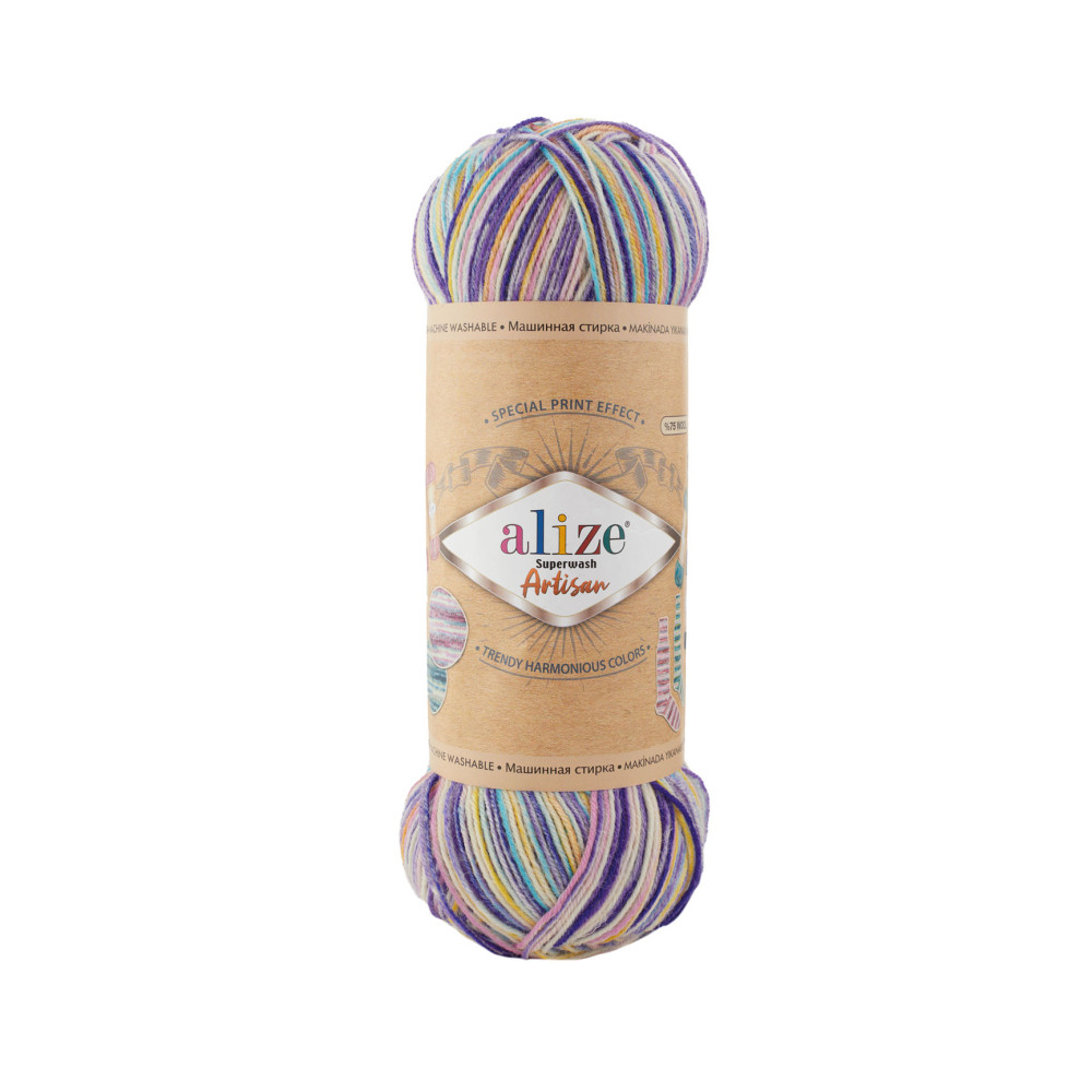 Пряжа Alize Superwash Artisan меланж (9003) Пряжа Alize Superwash Artisan меланж (9003)